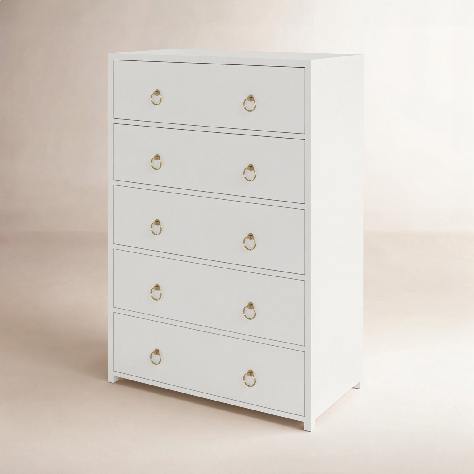 Elin 36" Acacia Dresser, White