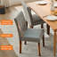 Upholstered Linen Blend Cantilever Chair-1497280711