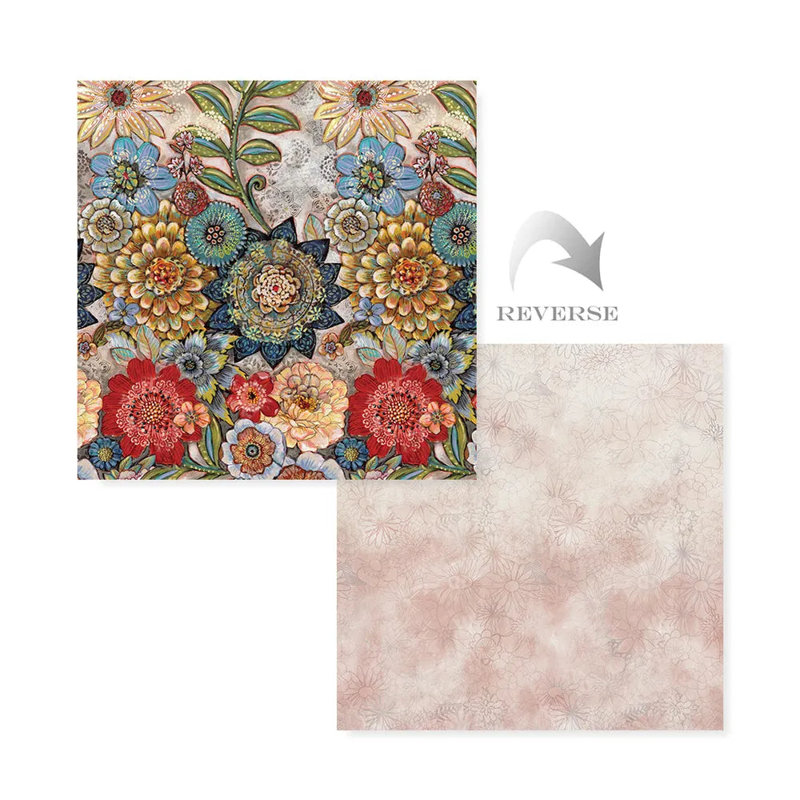 Ensemble de courtepointe réversible Laural Home Boho Bouquet, Grand + 2 taies décoratives standard
