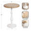 Table de bout en bois et métal-316275078-316275079