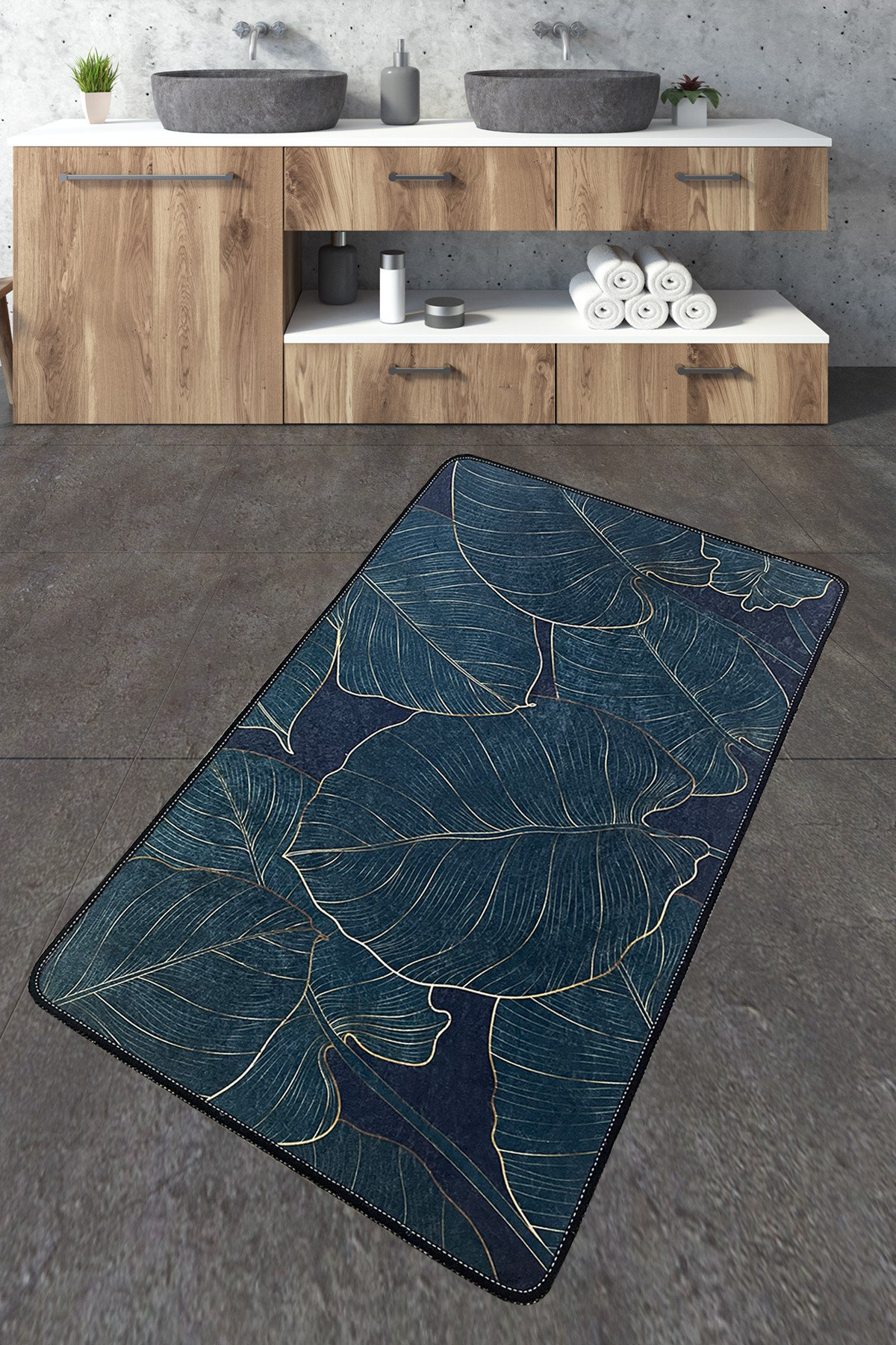 East Urban Home Erii Floral Bath Rug | Wayfair