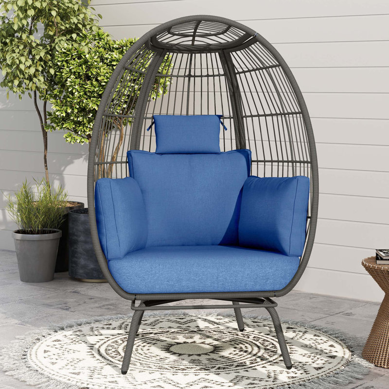 Chaise d'extérieur en osier Dakota Fields