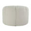 Chaise avec sherpa pivotant blanc Teddy