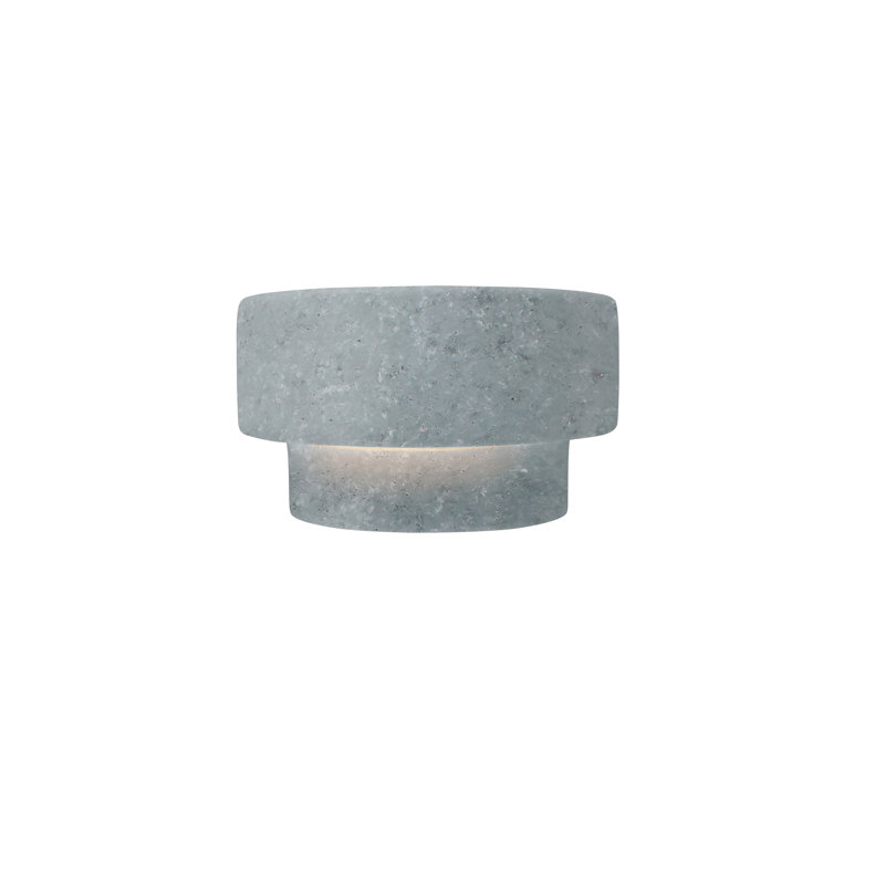 Azem Ceramic Wall Sconce, Incandescent, Concrete
