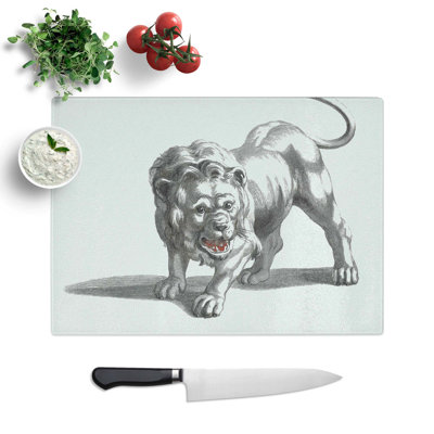 Glass Lion by Johan Teyler Chopping Board