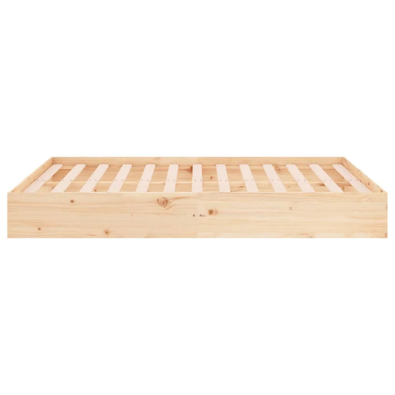 Bed Frame Solid Wood, natural, Single (3')