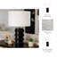 Lampe décorative à bulles en céramique pour table de chevet de chambre à coucher - Lampe de bureau moderne pour le salon et la petite table d'appoint - 22 po, noir-89117136