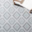 Tapis d'intérieur / extérieur géométrique lavable à la machine Martha Stewart-55821650