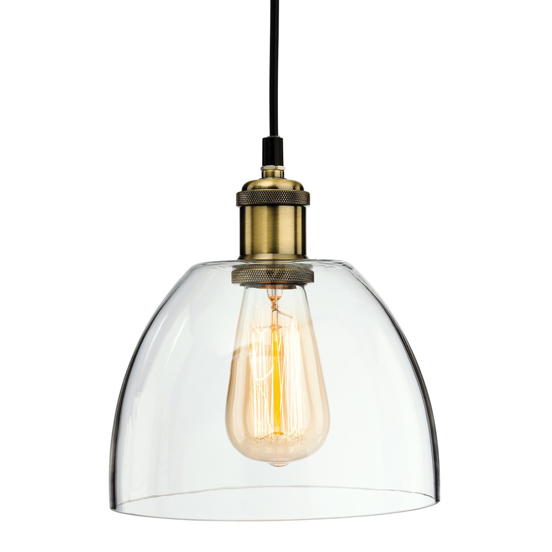 Empire 1 - Light Antique Brass Dome Pendant