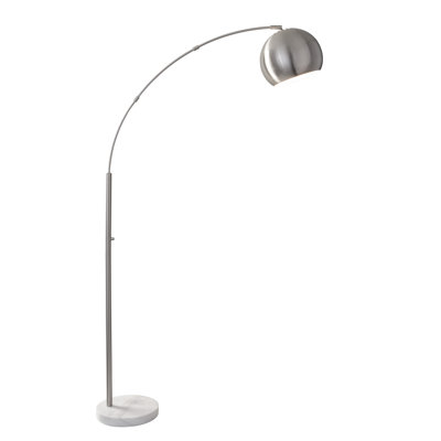 Georgia 78'' White Arched Floor Lamp