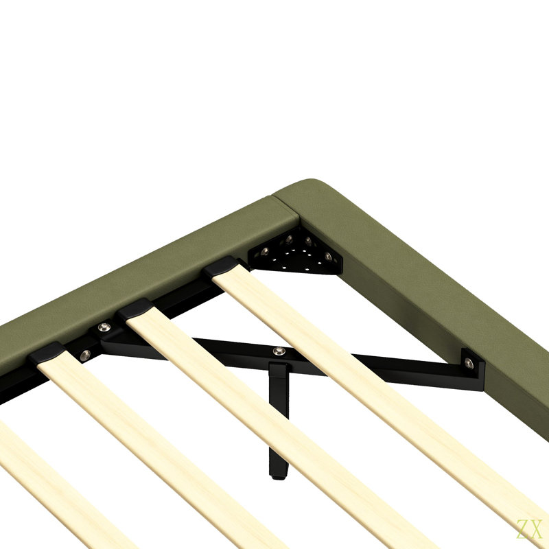 Structure de lit flottante avec lumière DEL, lit plateforme moderne en cuir de polyuréthane, aucun sommier requis, assemblage facile