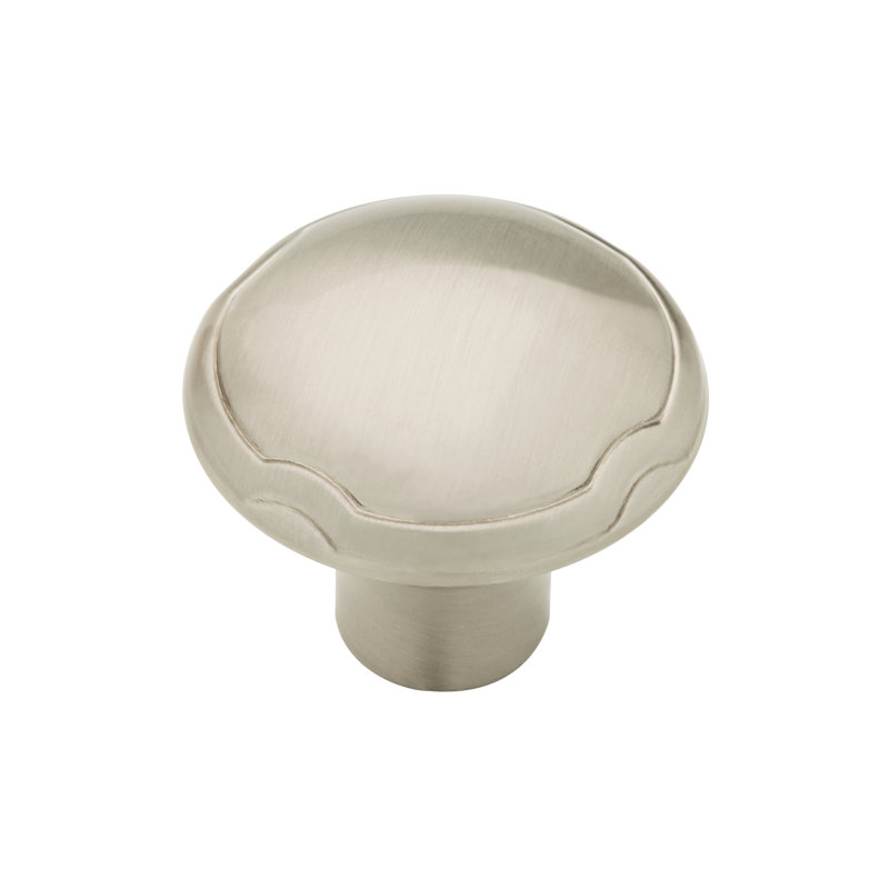 Athens 1 1/4" Diameter Mushroom Knob, Satin Nickel
