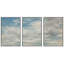 «Ciel apaisant, paysage serein bleu, paysage naturel, nature, illustrations, art moderne, décor rustique», 3 pièces-98695909-98695912