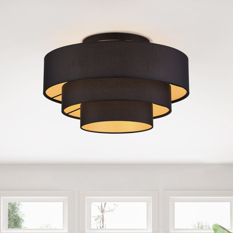 Très grand luminaire semi-encastré 4 lumières Holleneck