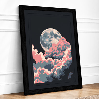 Moonlit Clouds Modern - Print