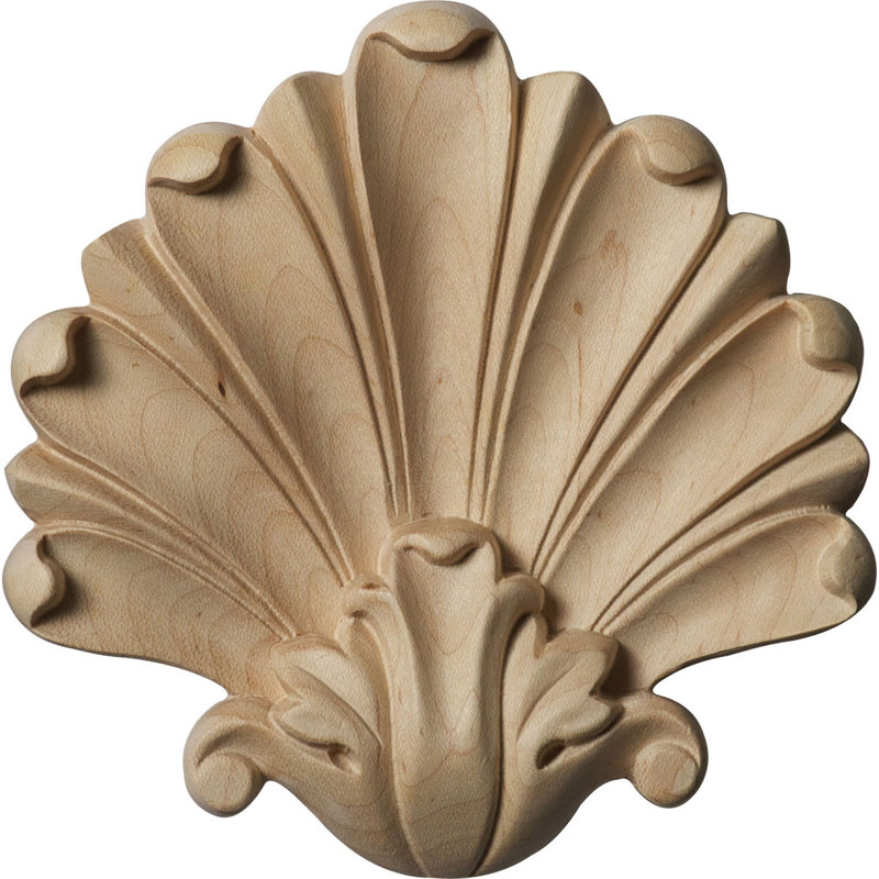 Foster Center, 4 1/2"H x 4 1/2"W x 1/2"D, Alder