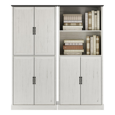 Hava 31.5'' W Storage Cabinet With Adjustable Shelves,Wood Home Kitchen Pantry Cabinets With Doors,Organization Locker For Cupboard/Bedroom/Dining/Living/Bathroom/Office/Garage Room