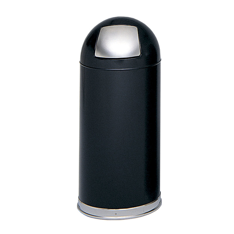 Safco Fire Safe 20 Gallon Trash Can, Black
