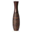 Grand vase de sol décoratif contemporain en forme de trompette Isamarie 41 po-63371324