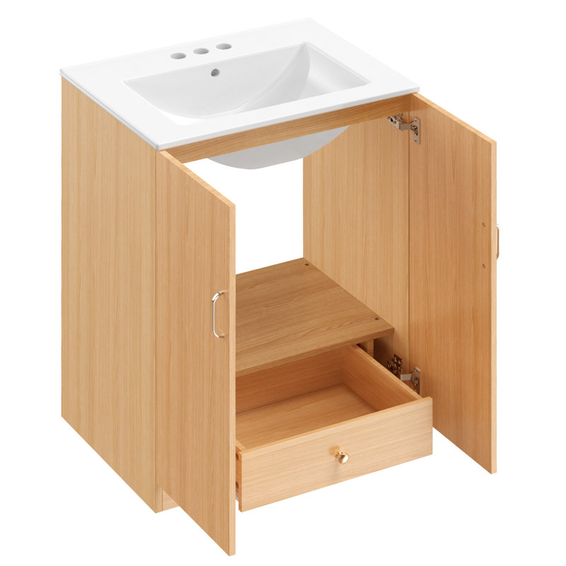 Meuble-lavabo simple 24,17 po avec comptoir d'évier