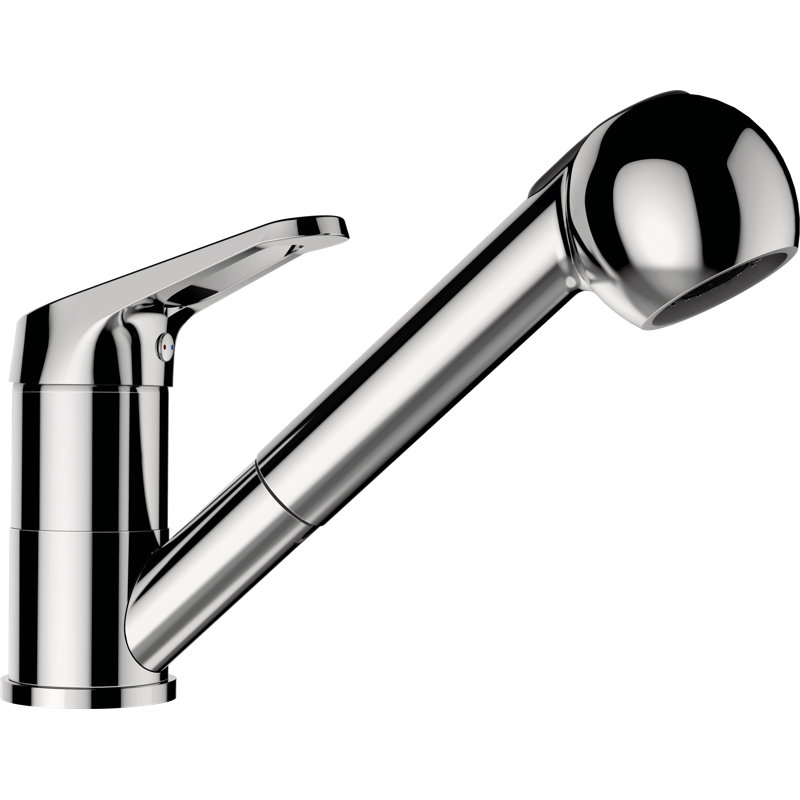 Cosmo High Pressure Pull Out Single Lever Monobloc Tap, Chrome