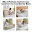 Coussin ergonomique pour dossier de tête de lit triangulaire - rembourré de mousse orthopédique - soutien pour le cou - chambre à coucher, lecture, lit de jour-194800565-194417843