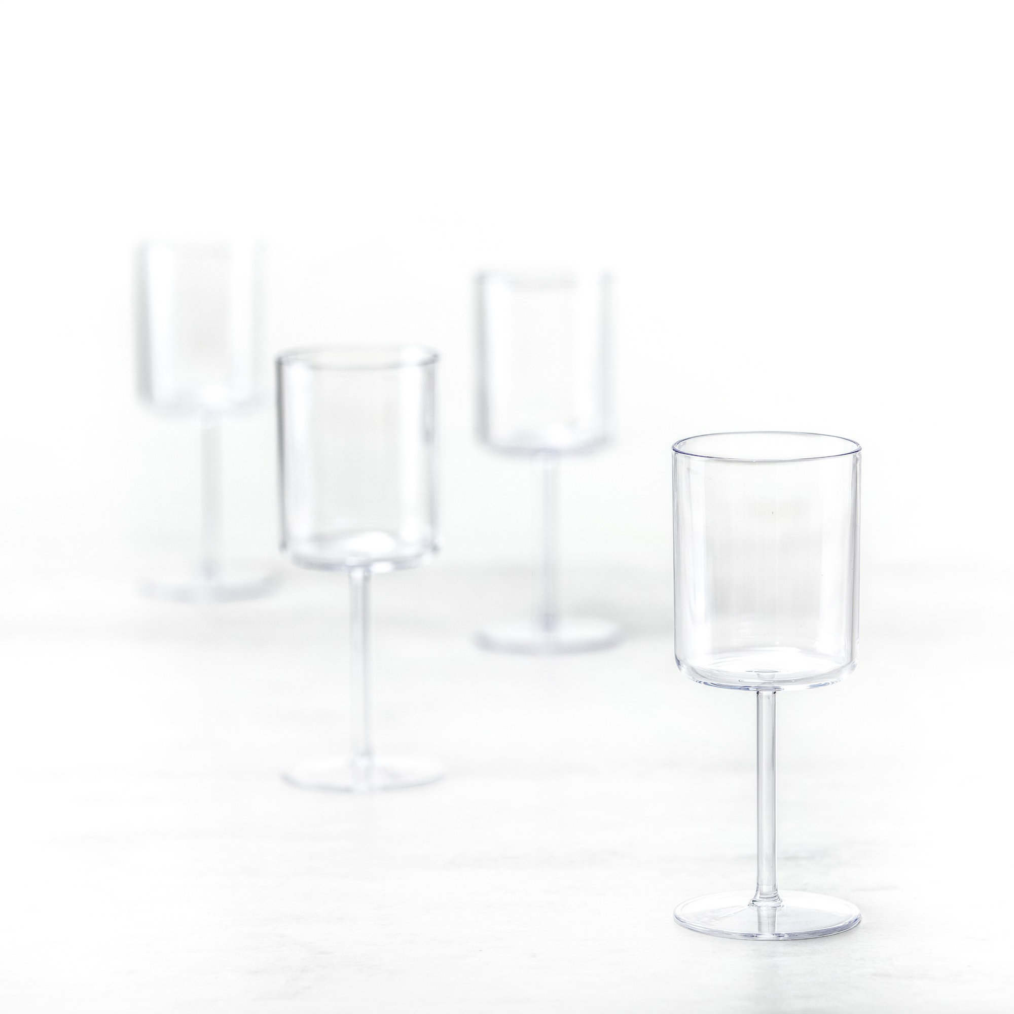 Fortessa Urbo Outdoor CoPolyester, Red Wine (Set of 6),, Clear, 14 oz