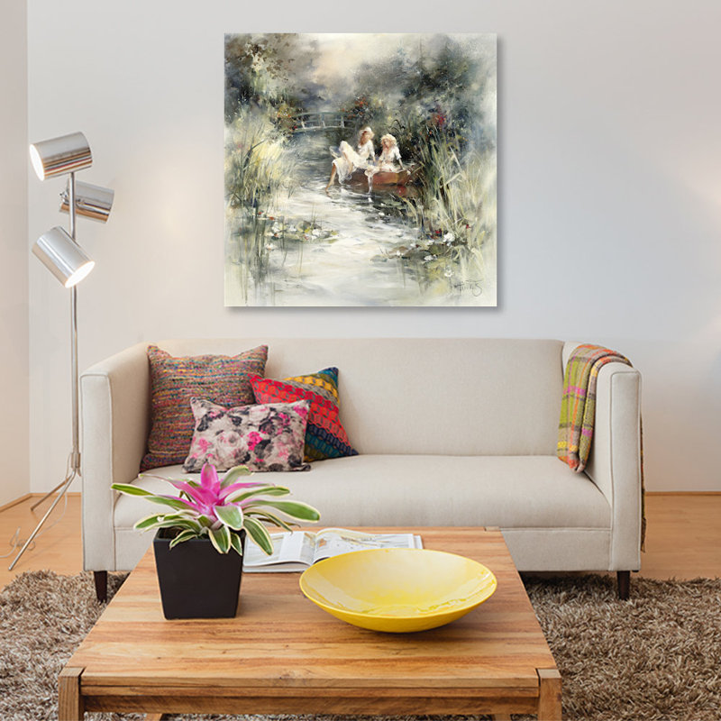 « springshine », reproduction sur toile, H 12 po x l 12 po x P 1,5 po