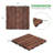 12'' L x 12'' W Wood Interlocking Deck Tile in Brown