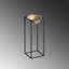 Élégant pot décoratif, noir et doré, 8,3 po x 23,6 po | Fabrication 100% métal, poids léger 2,9 lb | Parfait pour la décoration intérieure, les espaces de bureau et les présentoirs de plantes élégants, aucune installation requise