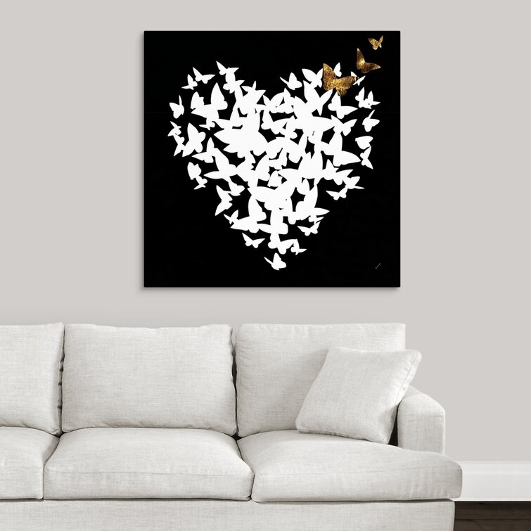 Ebern Designs Pieces Of My Heart On Canvas by Sydney Edmunds Painting &  Reviews