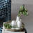 Embossed Stoneware Basket Weave Vases