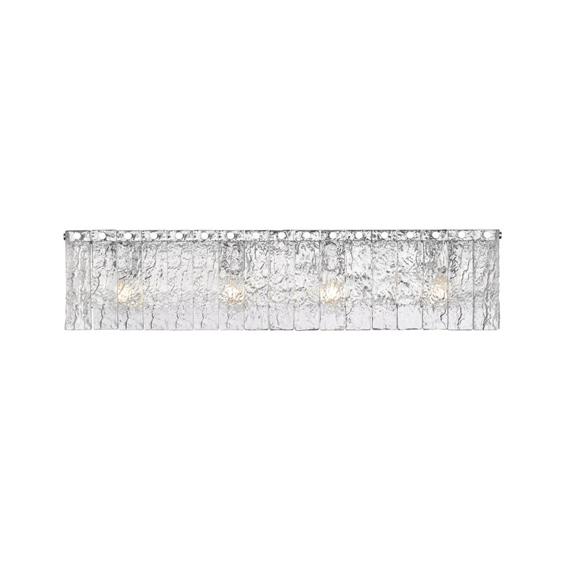 Meuble-lavabo 4 lumières Timeothy, Chrome poli, Trois lumières