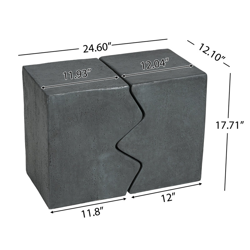 Side Table set, Stone Gray
