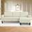Reversible Sectional Sofa with Storage Chaise and Cup Holder-1005443943