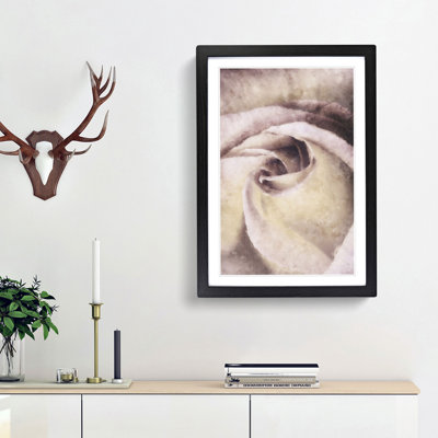 Pale Pink Rose Abstract - Picture Frame Painting Print
