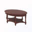 Table basse ovale avec tiroirs et tablettes-1606390271
