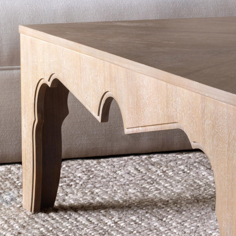 Island Manor Solid Wood Coffee Table, Driftwood
