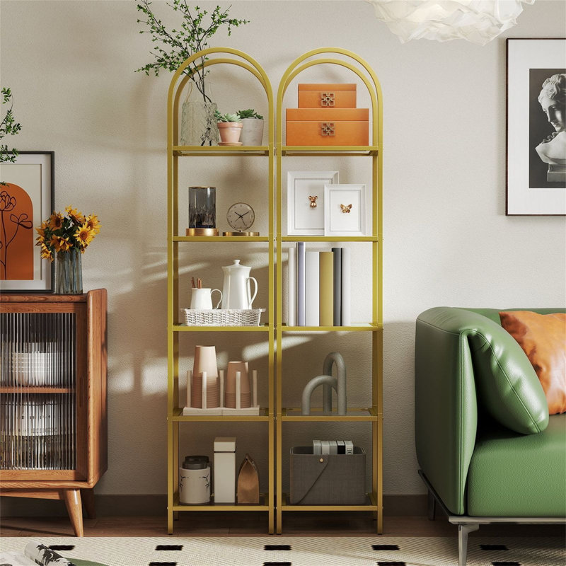 183.5cm H x 40cm W Metal Standard Bookcase