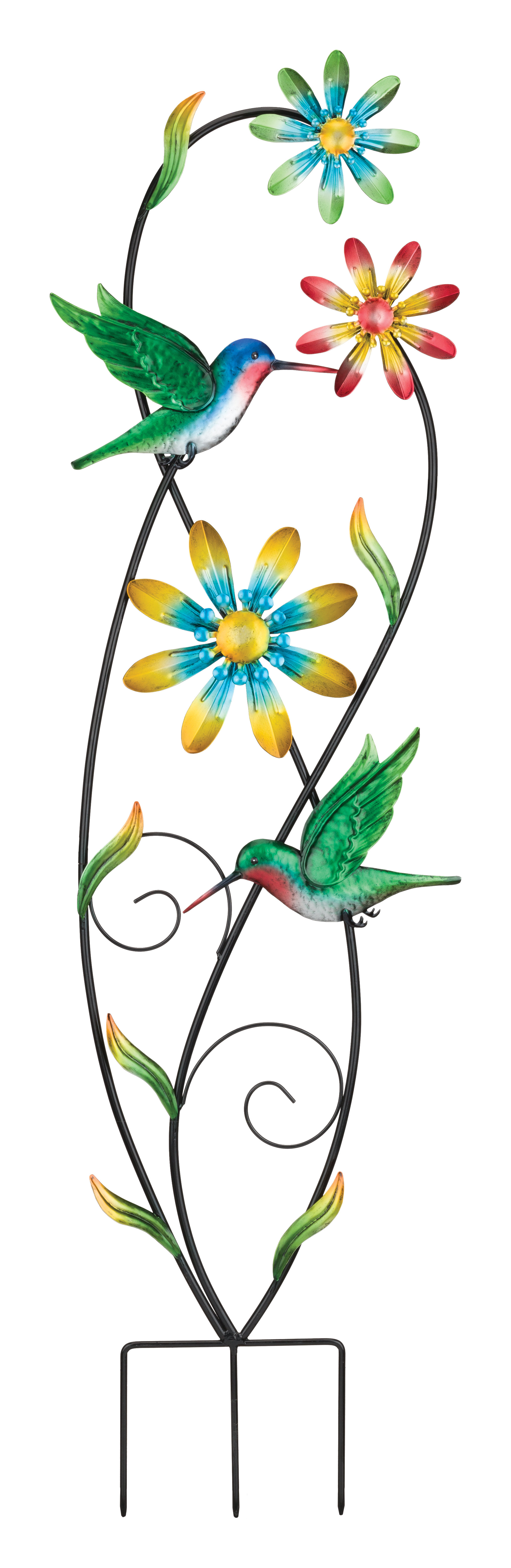 Acheter Fleur vent Spinner piquet décoration résistant aux intempéries extérieur jardin cour porche pelouse rotatif en métal Spinner sol pic ornement cadeau de noël