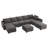 Tremee U-shaped Modular Sectional Sofa with Chaise-1532868426