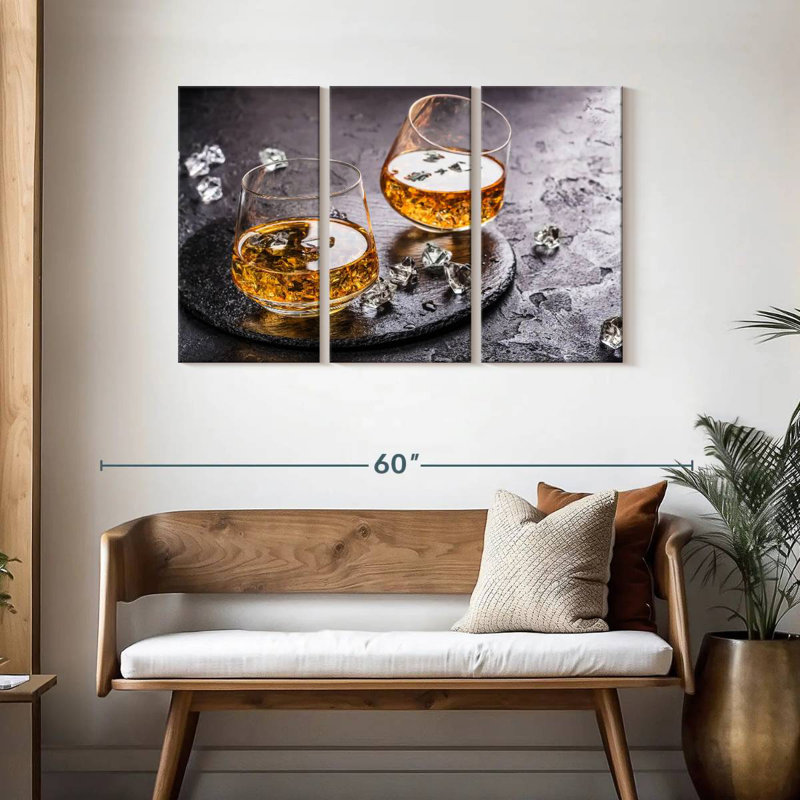 Yarlin Cognac On Ice, 28" H x 45" W