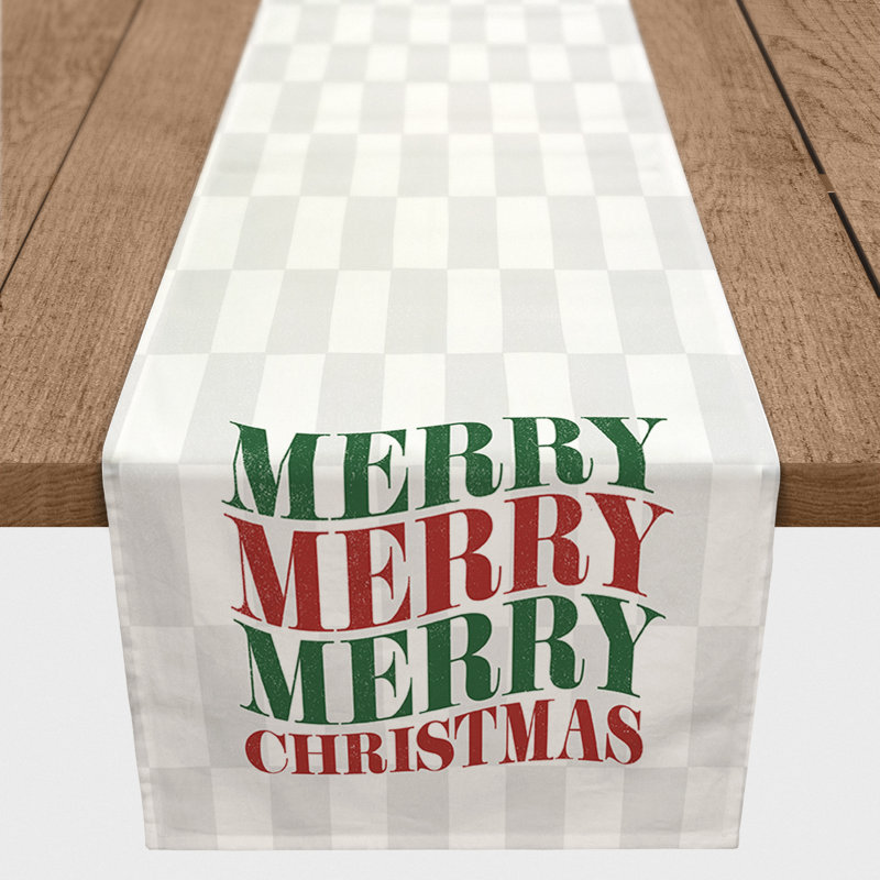 Plateau de table Merry Merry Merry, 90" L x 16" W