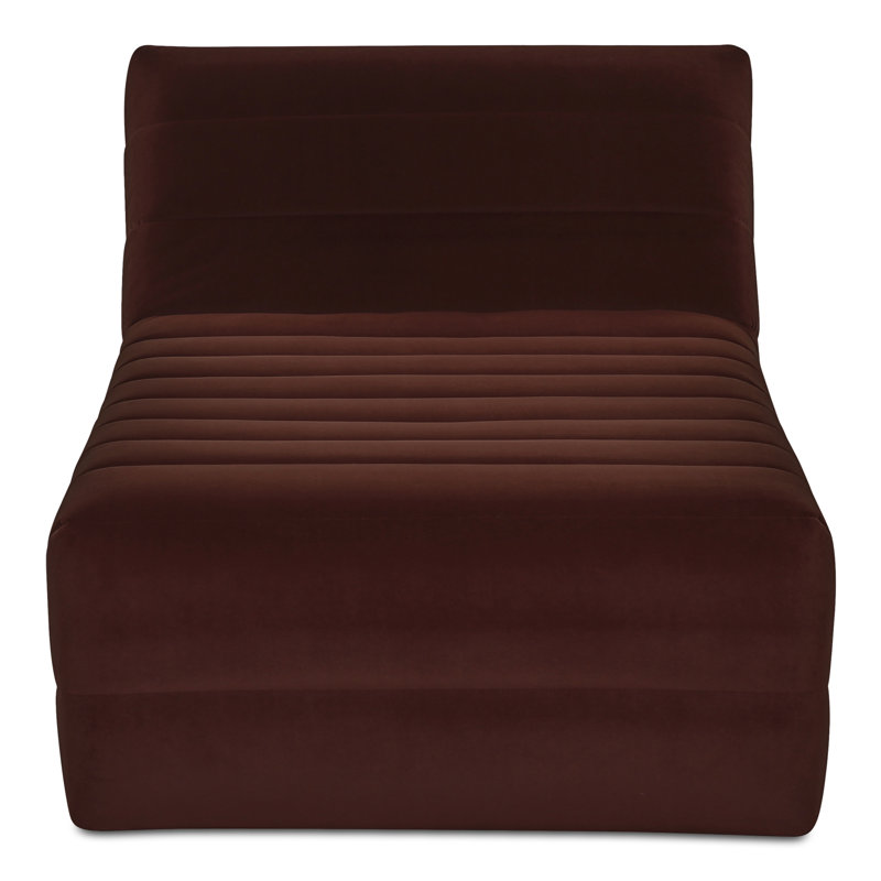 Verity Chaise Lounge, Warm Brown