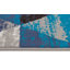 Tapis bleu / gris à motif géométrique Legrand-1814411701