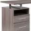 Desk with Two Drawers and Metal Frame-1255066939