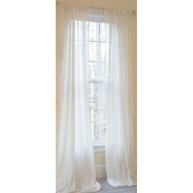 Pompeia Sheer Curtain Single Panel, 52" W x 84" L