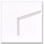 Accent Table, Console, Entryway, Narrow, Corner, Living Room, Bedroom, White Laminate, White Metal, Contemporary, Modern