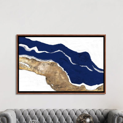 " Navy And Gold Tierra I " by Patricia Pinto