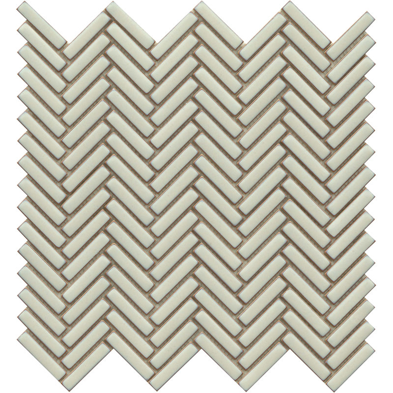 Regala™ 11" x 11" Porcelain Herringbone Mosaic Tile, Bequest
